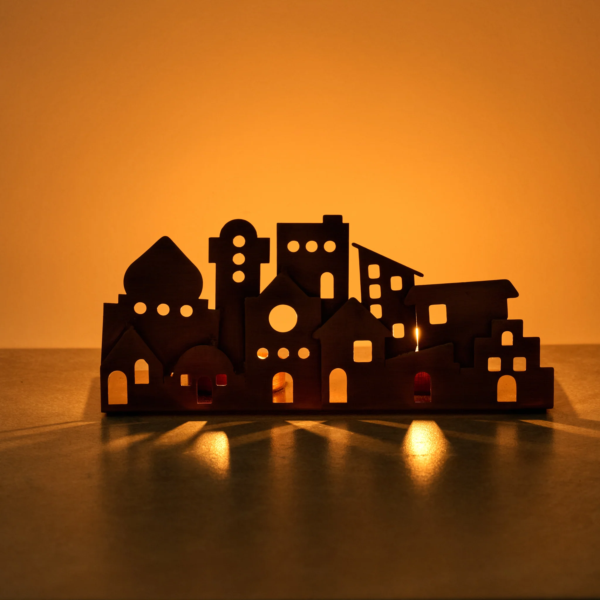 Village Lights Iron Candleholder - Image 2