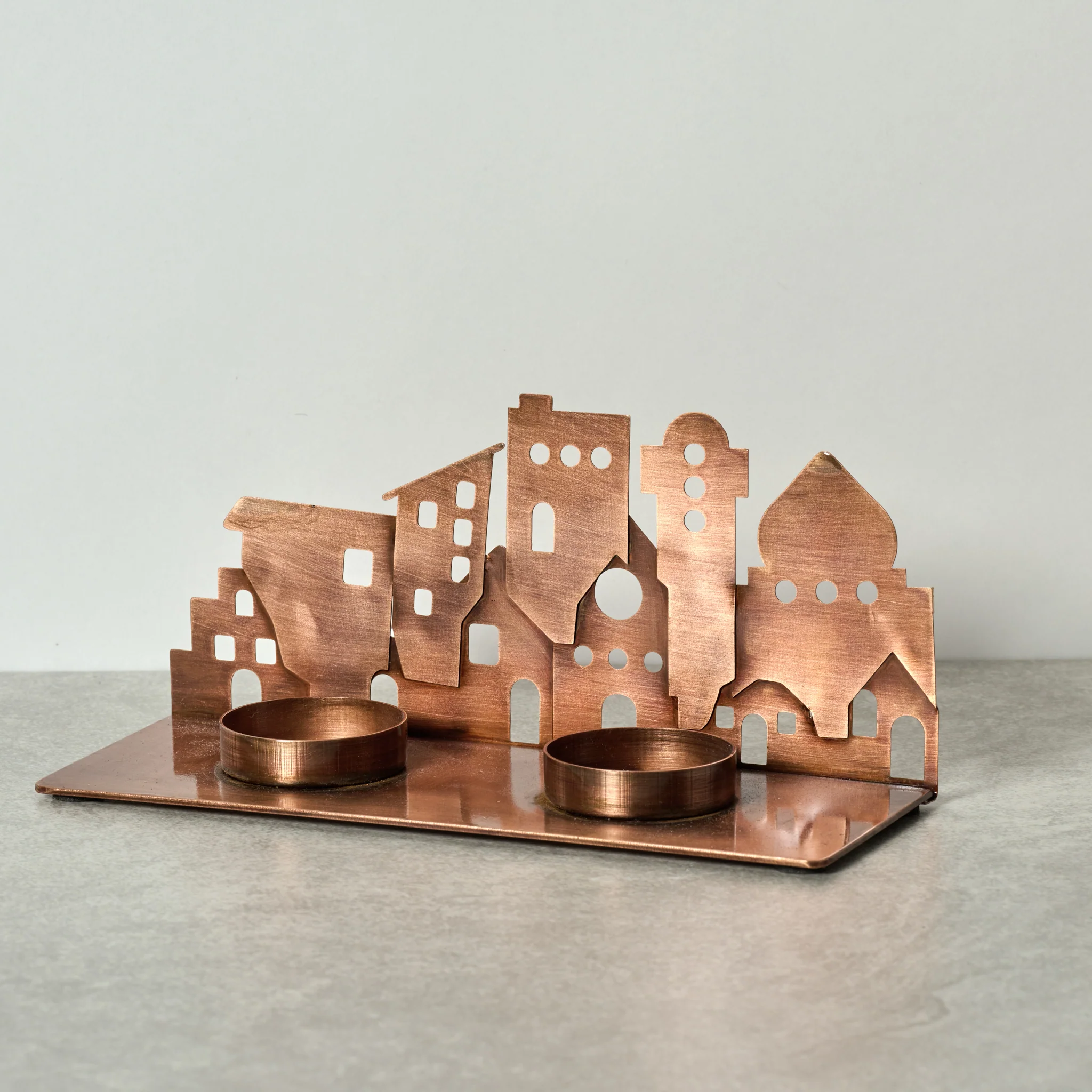 Village Lights Iron Candleholder - Image 4