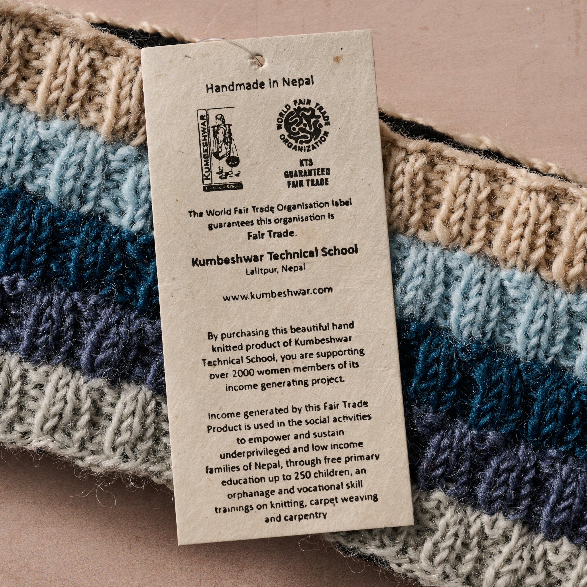 Viva Striped Wool Headband - Image 3