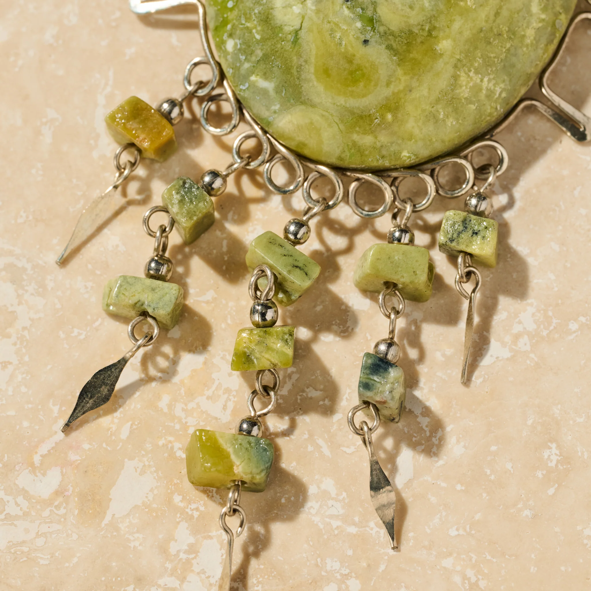 Waca Serpentine Stone Necklace - Image 2