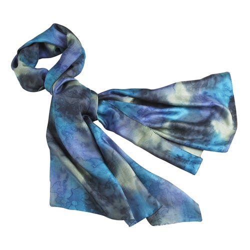Waterfall Painted Scarf - Image 4