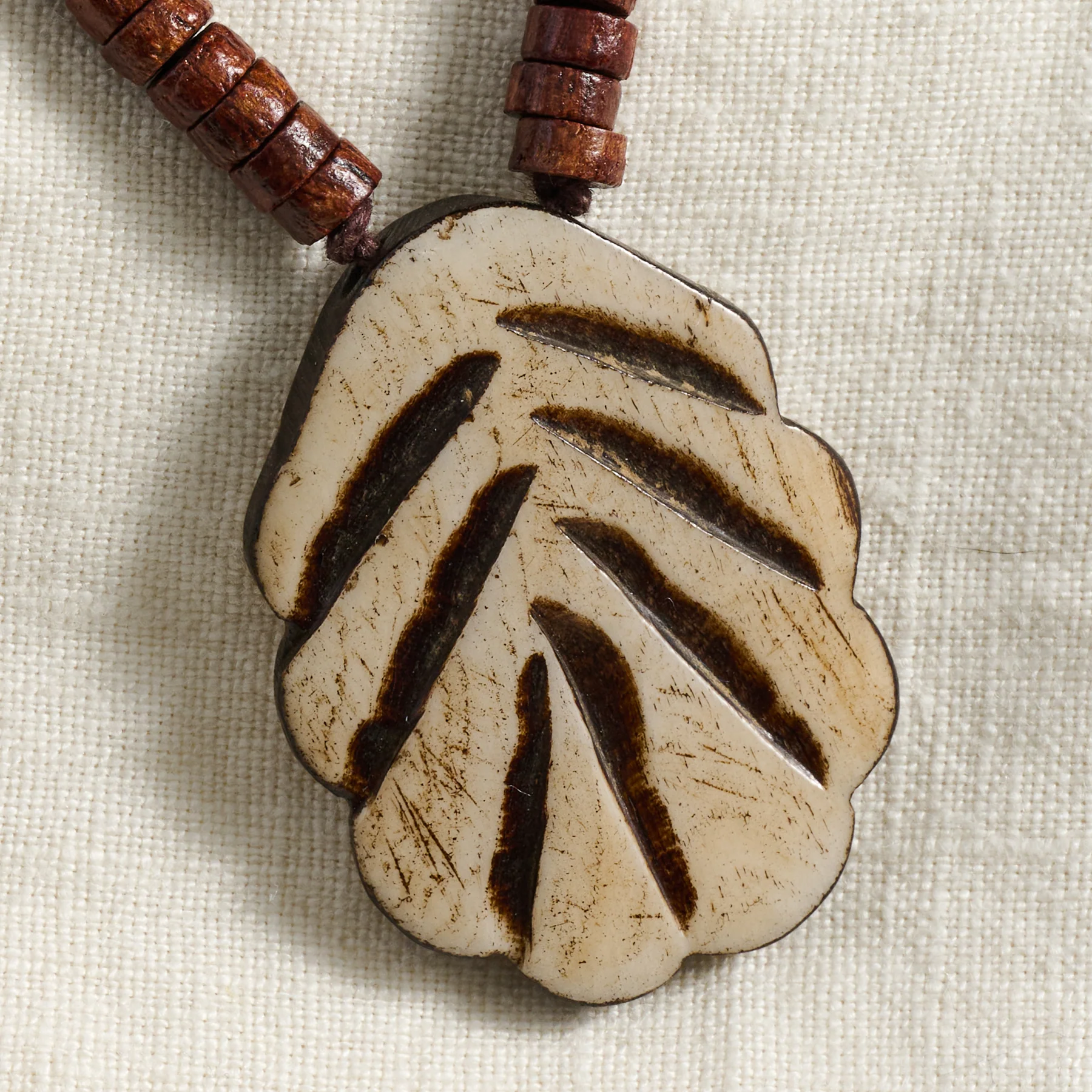 Wood Beads Pendant Necklace - Image 3